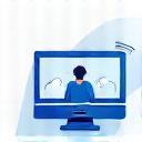 Webinar Platform Icon illustrating online access